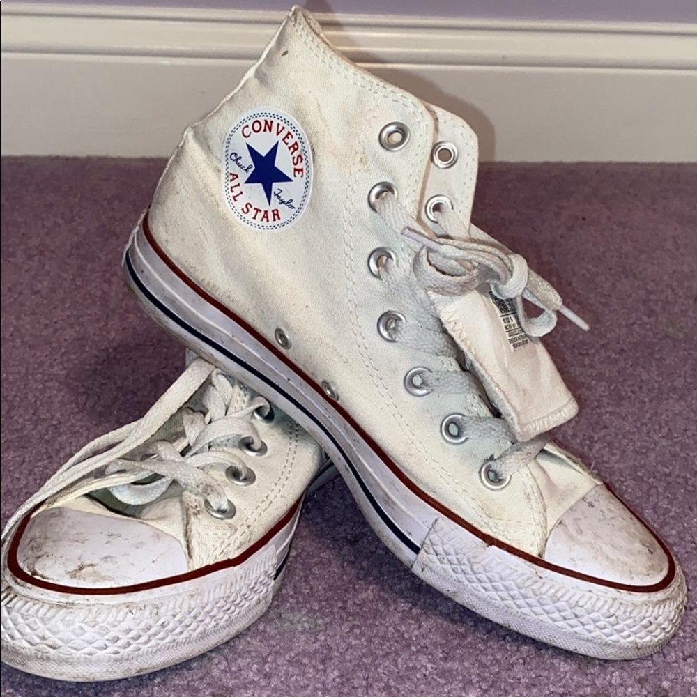 White High-Top Converse